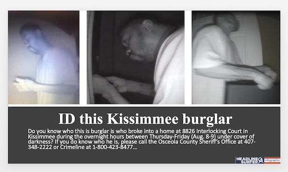 Burglar breaks into Kissimmee home / Headline Surfer