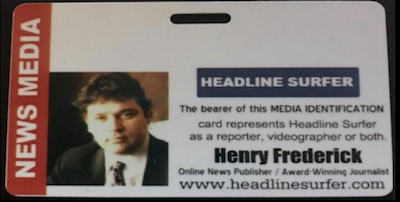 Henry Frederick media crredentials / Headline Surfer