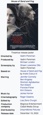 Hpuse of Sand and Fog / Headline Surfer