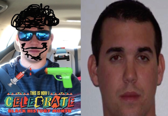 Fired Daytona Beach Shores cop Matthew Moriarty / Headline Surfer