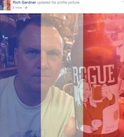 Rich Gardner of Daytona, Florida supports Paris / Headline Surfer®