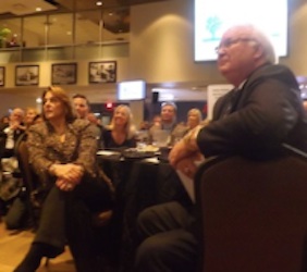 Glenn Ritchey hosts a dinner recognizing Embrey-Riddle President John P. Johnson / Headline Surfer