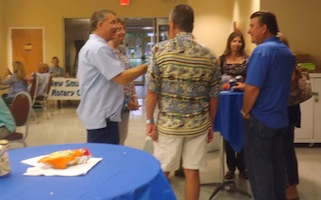 Police Chief George Markert and Fire Chief Dave McAllister at Rotary / Headline Surfer