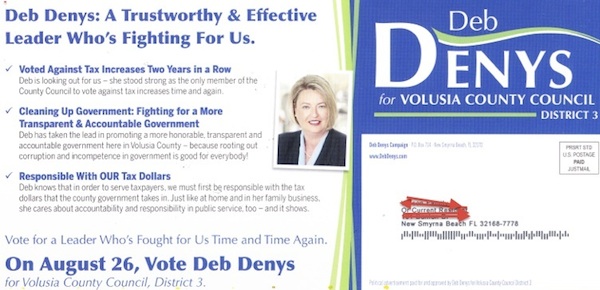Deb Denys flyer is full of lies / Headline Surfer®