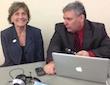 County Councilwoman Joie Alexander with Publisher Henry Frederick in NSB in 2012 / Headline Surfer®