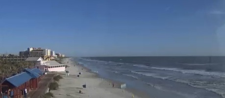 Volusia County beachh cam from Flagler Avenue Beach Approach in New Smyrna Beach, FL / Headline Surfer®