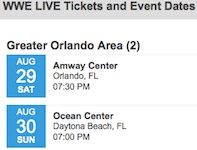 wwe houe ho in Orlando and Daytona Beach / Headline Surfer®