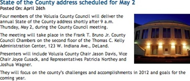 Jason Davis State of the County Chatter / Headline Surfer