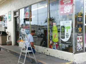 New Glass put in at New Smyrna Beach FL Gas station