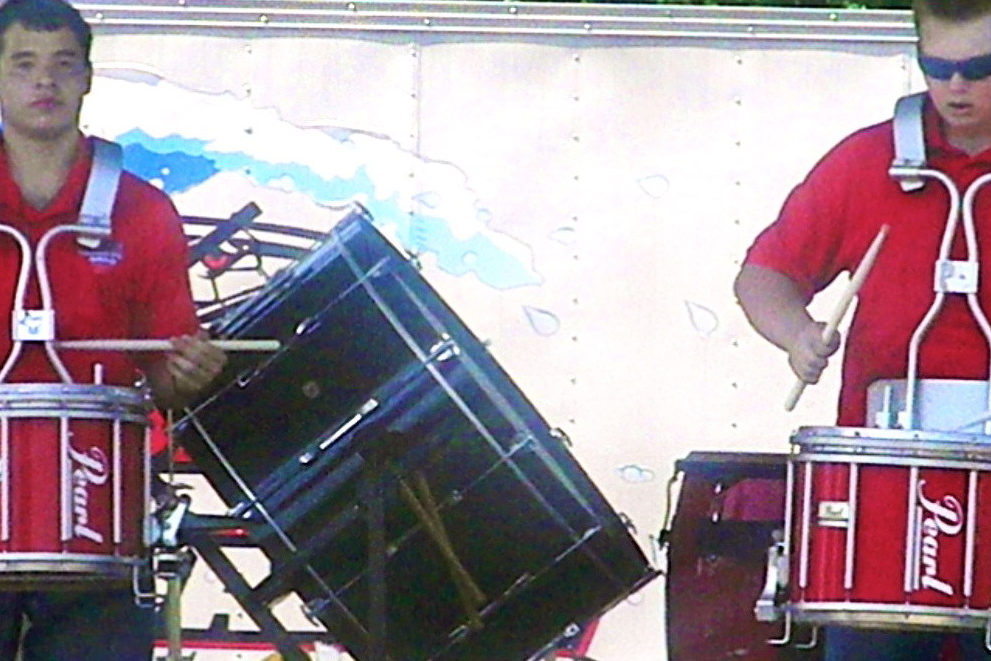 New Smyrna Beach High School Cudas drummers at Jammin' in the Park