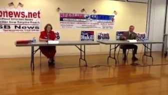 Dorothy Hukill and Frank Bruno debate