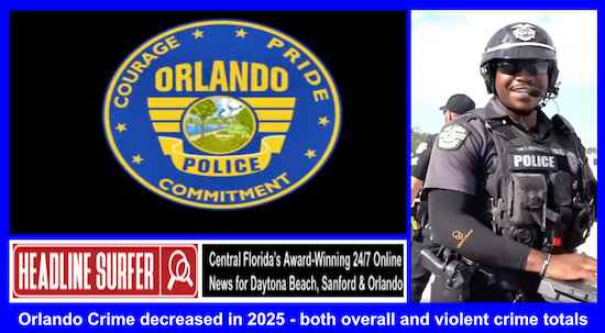 Orlando crime fell in 2025 / Headline Surfer