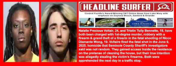 Two charged with murder / Headline Surfer