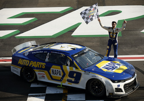 Chase celebrates his big win at Atlanta Motor Speedway / Headline Surfer