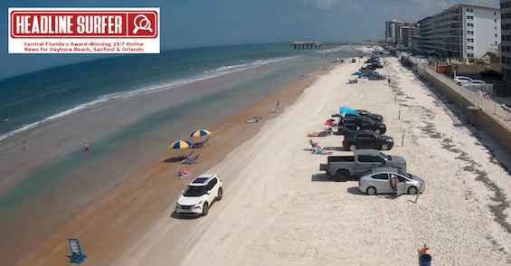 Daytona Beach Shores, Florida beach driving / Headline Surfer