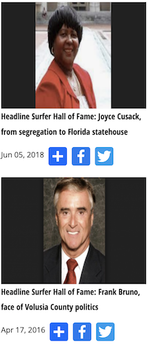 Frank Bruno, Joyce Cusack, Hall of Fame / Headline Surfer