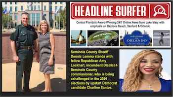 Sheriff Dennis Lemma endorsed County Commissioner Amy Lockhart for re-election / Headline Surfer