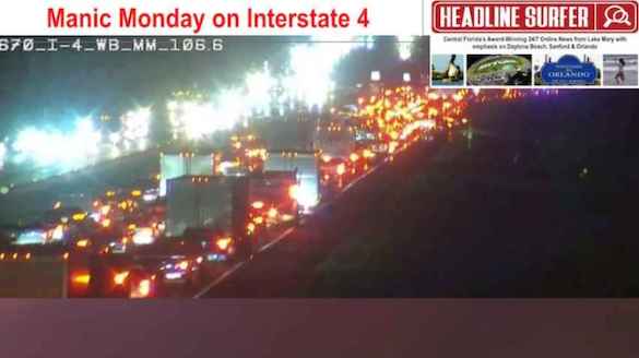 Manic Monday traffic in Sanford / Headline Surfer