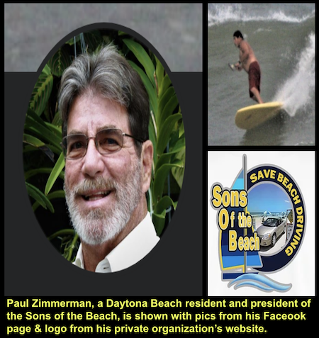 Paul Zimmerman, president of the Sons of the Beach / Headline Surfer