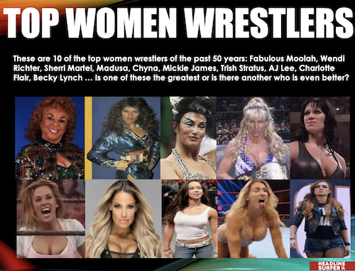 Top women wrestlers / Headline Surfer