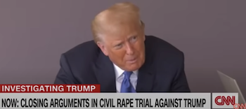 The latest on the rape trial with Donald Trump staying away / Headline Surfer